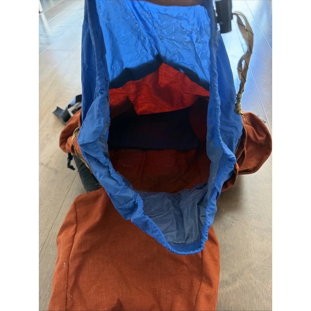 Wilderness Experience Vintage Backpack Orange Chatsworth Ca 12x18 Used